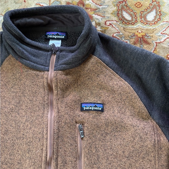 Patagonia better sweater 1/4 zip pullover mens size large two tone - Picture 2 of 4